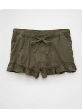 NWT American Eagle Linen Blend Ruffle Shorts Size xs